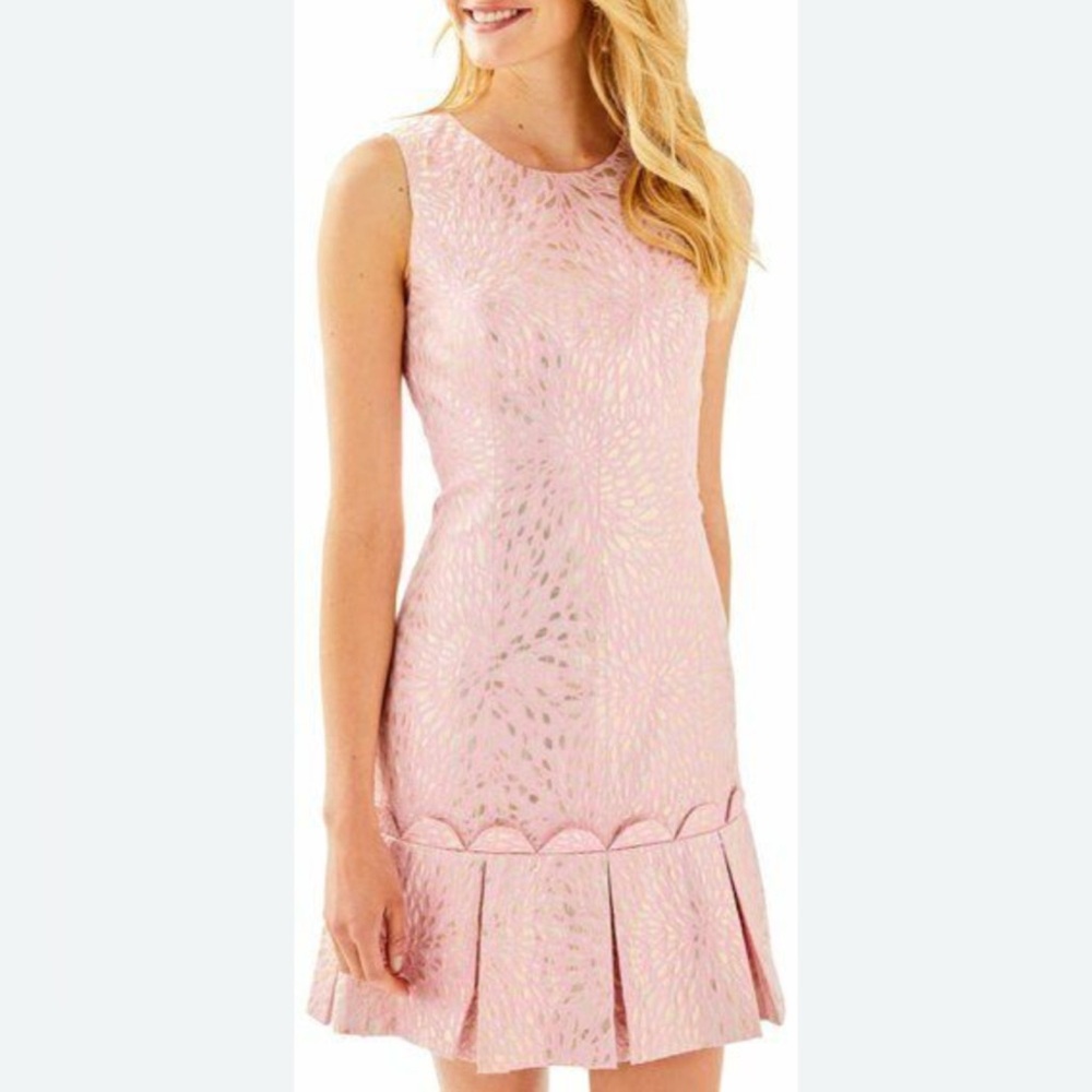 Lilly Pulitzer - pink and metallic dress